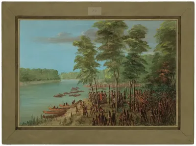 La Salle Taking Possession of the Land at the Mouth of the Arkansas. March 10