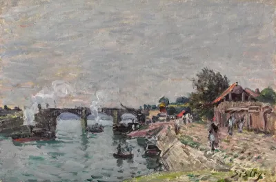 La Seine au Pont de Sèvres, Billancourt