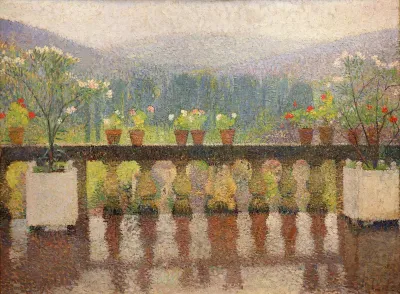 La terrasse à Marquayrol, temps pluvieux