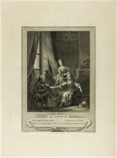 La Toilette, from Monument du Costume Physique et Moral de la fin du Dix-huitième siècle