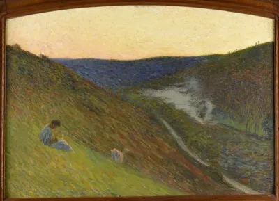 La Vallée du Vert au crépuscule