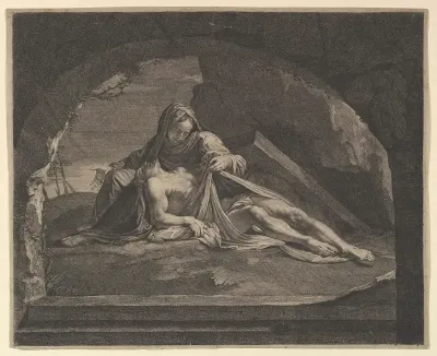 La Vierge au sepulcre