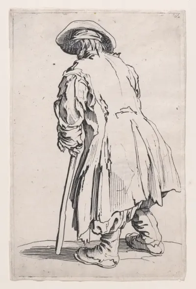 La Vieux Mendiant a une Seule Béquille (The Old Beggar with Only One Crutch), from "Les Gueux suite appelée aussi Les Mendiants, Les Baroni, ou Les Barons" (The Beggars, also called the Barons)