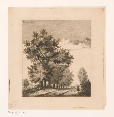 Laan in de polder bij Merksem