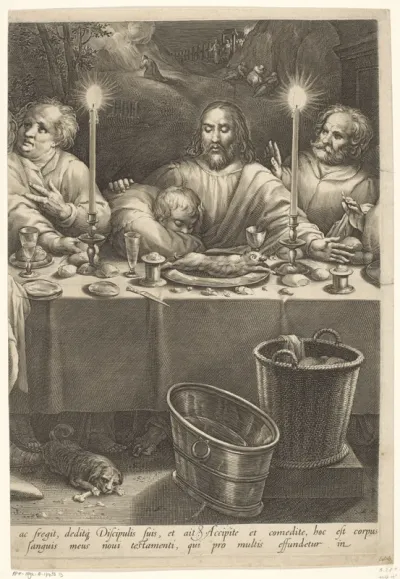 Laatste avondmaal (midden blad)