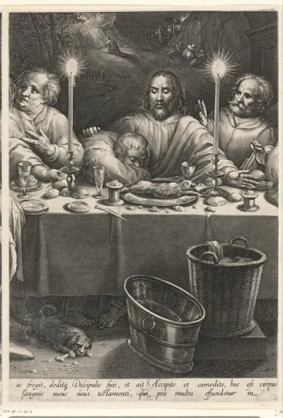 Laatste avondmaal (midden blad)