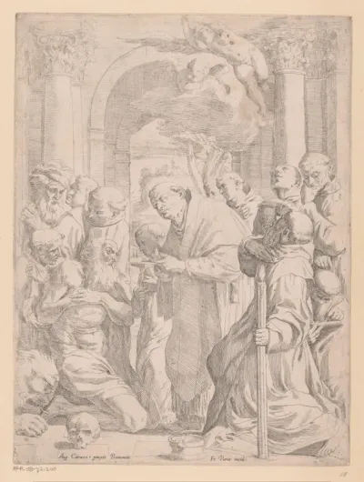 Laatste communie van de heilige Hieronymus