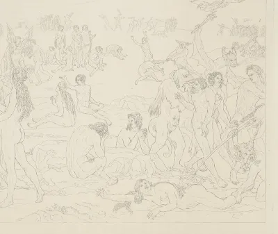 Laatste Oordeel van Lucas van Leyden, onderste helft van het middenpaneel