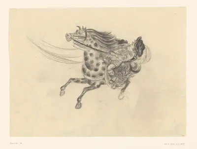 Lachende galopperende