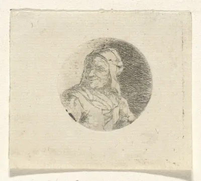 Lachende oude vrouw