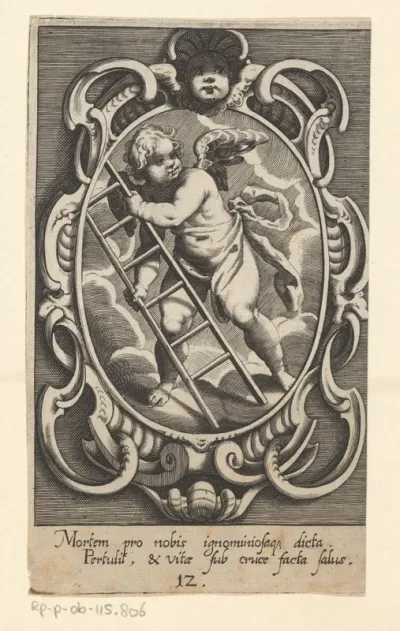 Ladder, gedragen door een engel