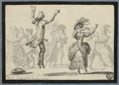 Ladies and Gentlemen Dancing