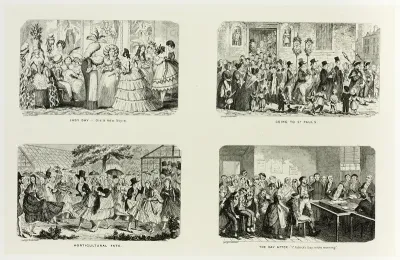 Lady Day - Old & New Style from George Cruikshank's Steel Etchings to The Comic Almanacks: 1835-1853 (top left)