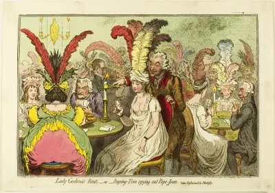 Lady Godina's Rout; —or—Peeping Tom Spying Out Pope Joan