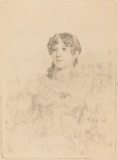 Lady Maria Hooker When Miss Turner at Age Seventeen