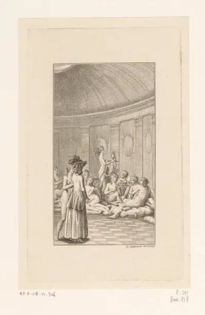 Lady Montagu in het badhuis