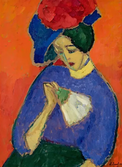 Lady with fan