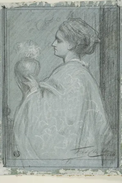Lady with Vase