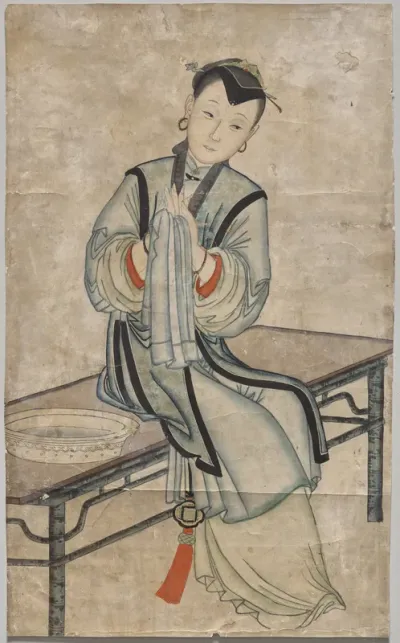 Lady with water basin