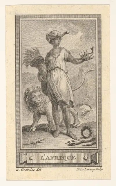 L'Afrique, from the "Almanach iconologique"