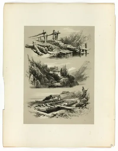 Lake of Uri and Brunnen, from Picturesque Selections
