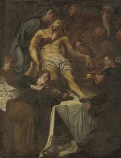 Lamentation with Saint Francis of Assisi