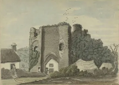 Lanblethian Castle from N. East