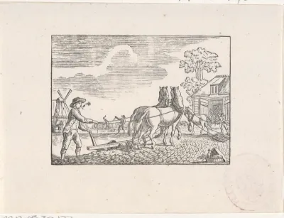 Landarbeiders aan het werk