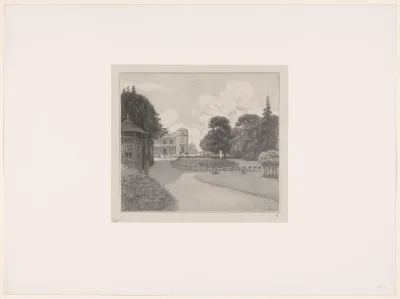 Landhuis in een park