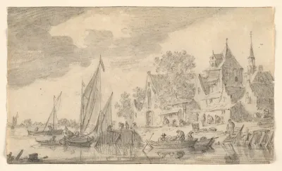 Landing Place by a Town