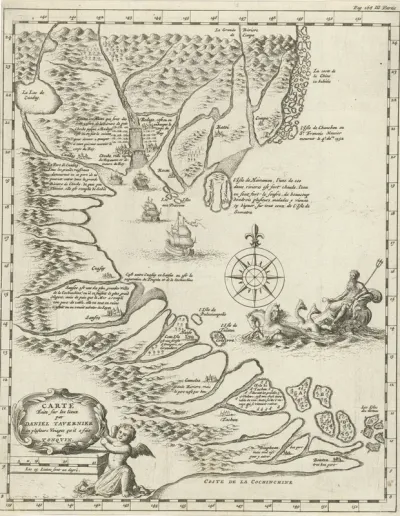 Landkaart van Tonquin