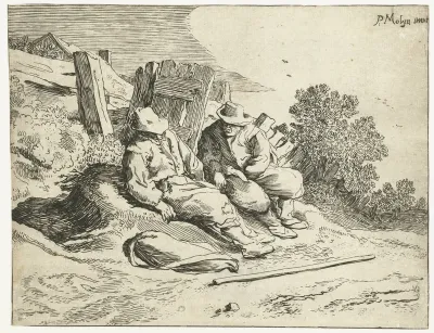Landlieden langs de kant van de weg
