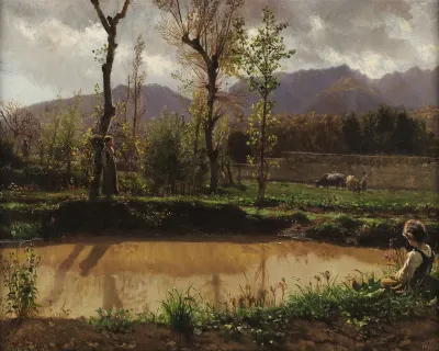 Landscape after the rain