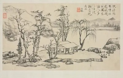 Landscape Album in Various Styles: Landscape after Ni Zan