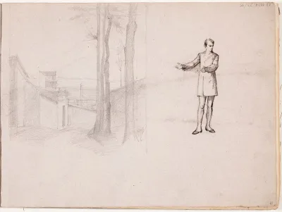 Landscape and a Man