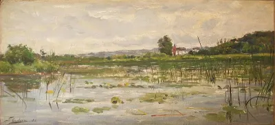 Landscape at a lake.