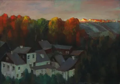 Landscape at sunset