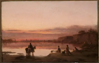 Landscape at sunset