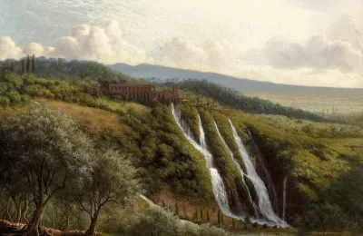 Landscape at Tivoli, Italy.