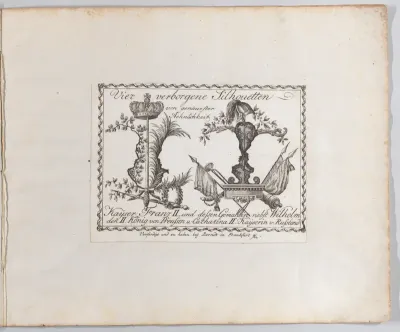 Landscape containing four silhouettes