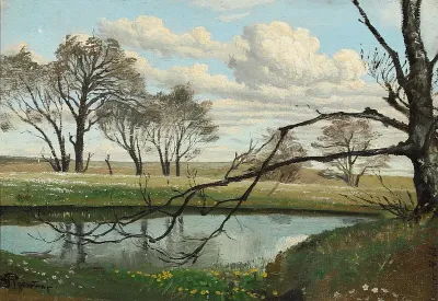 Landscape from Ansager, Southwest Jutland.