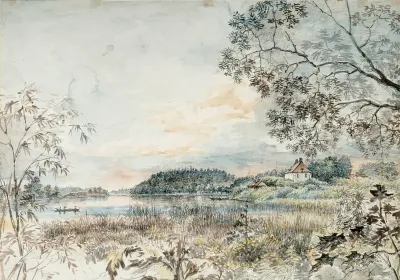 Landscape from Louhisaari, Study