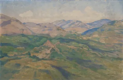 Landscape from the Sabine Mountains