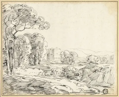 Landscape, House in Park