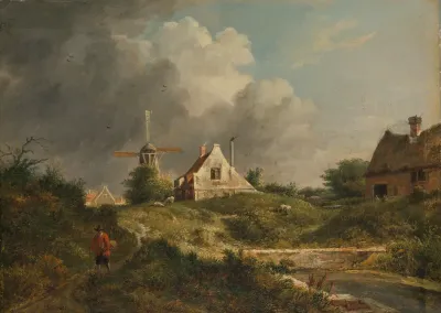 Landscape in the Gooi District of Noord-Holland