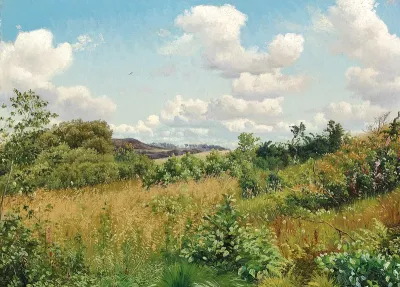 Landscape near Knudsø, Ry Station.
