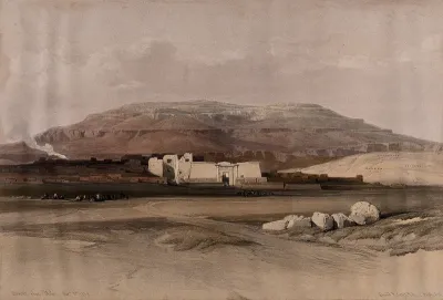 Landscape of Madînat Habû, Thebes, Egypt