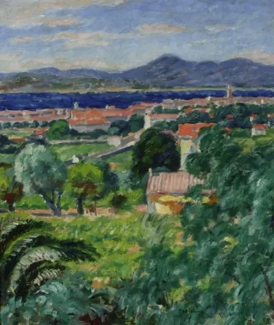 Landscape of Saint-Tropez.