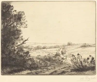 Landscape: Road to Horville (Paysage: Chemin d'Horville)