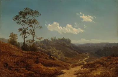 Landscape Study, a copy after Albert Flamm